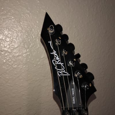 B.C. Rich Gunslinger neon green floyd rose guitar image 7