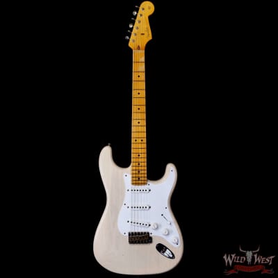 Fender Custom Shop Eric Clapton Signature Stratocaster Maple Fingerboard Journeyman Relic Aged White Blonde 8.05 LBS image 3