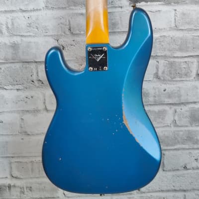 Fender Custom Shop 1964 Precision Bass Relic, Rosewood Fingerboard, Aged Lake Placid Blue image 6