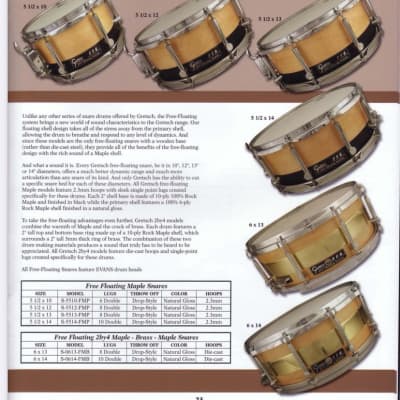 Extremely RARE Gretsch 6x14" Free Floating Maple/Brass Snare image 6