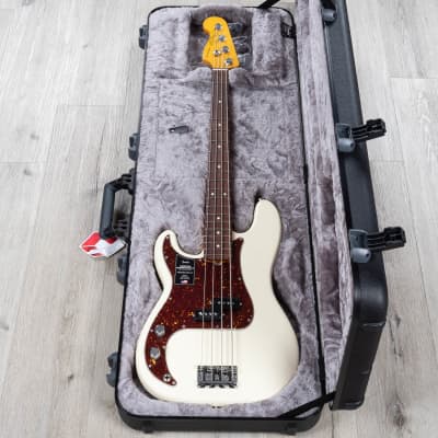 Fender American Professional II Precision Bass Left-Hand, Rosewood Olympic White image 10