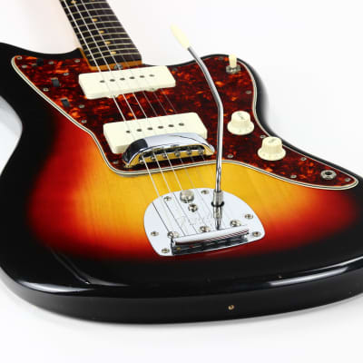 MINTY 1964 Fender Jazzmaster Sunburst | Vintage PRE-CBS, Clay Dots, Spaghetti Logo, White Case, TAGS image 22