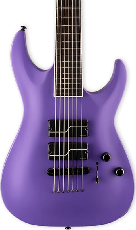 ESP LTD SC-607B Stephen Carpenter Baritone Electric Guitar, Purple Satin w/ Case image 1