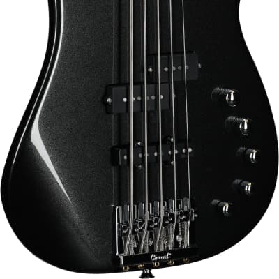 Charvel Pro-Mod San Dimas Bass PJ V Electric Bass, 5-String, Metallic Black image 4