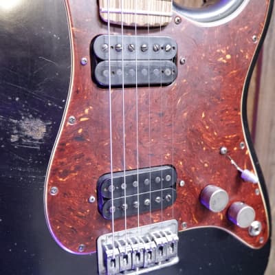 Keith Holland Custom S-ANS #1326 - Black Nitro with Red Tortoiseshell Pickguard image 12