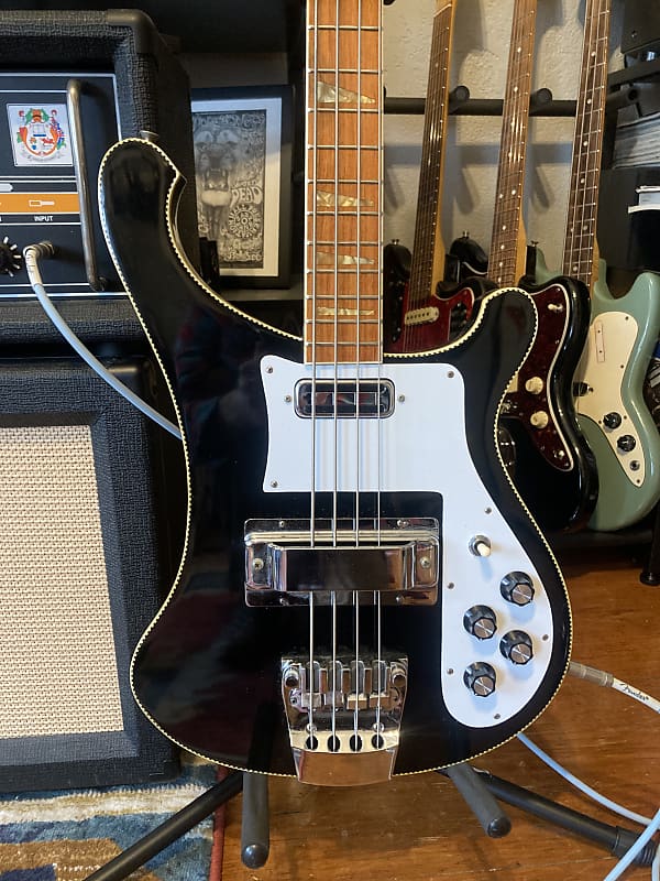 🇯🇵 Heerby Ricken 4003 “Lawsuit” Bass - Vintage 70’s - Black Jetglo