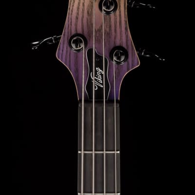 Mayones Viking 4 String Bass Guitar Dirty Ash Purple Horizon image 18