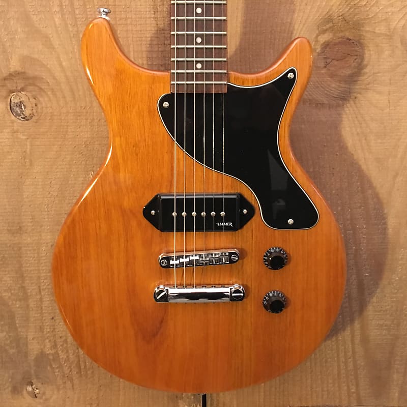 akhiro4677 HAMER ギター XTシリーズ ダブルカッタウェイ Hamer XT Series Double Cut 90s - Orange Flame Maple – Gray