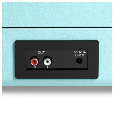 Victrola Journey+ Bluetooth Suitcase Record Player with Matching Record Stand - Turquoise image 4