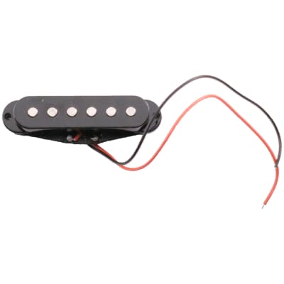Black Replacement Single Coil Guitar Pickup Strat Bridge Alnico Magnets image 3