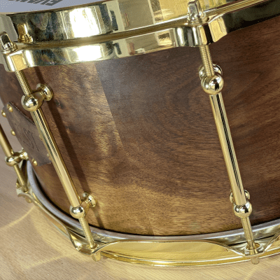 Holst Drumworks Custom Walnut 7x14 Snare Drum image 7