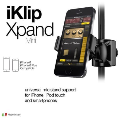 IK Multimedia iKlip Xpand Mini Smartphone Mic Stand Mount image 2