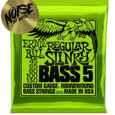 Ernie Ball 2836 Regular Slinky 5-String Nickel Wound Electric Bass Strings image 1
