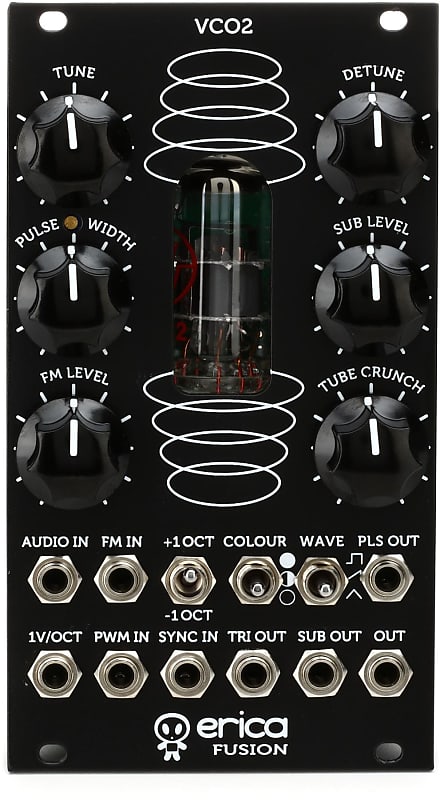 Erica Synths Fusion VCO V2 Analogue Oscillator Eurorack Module with Tube Overdrive and Audio Input image 1
