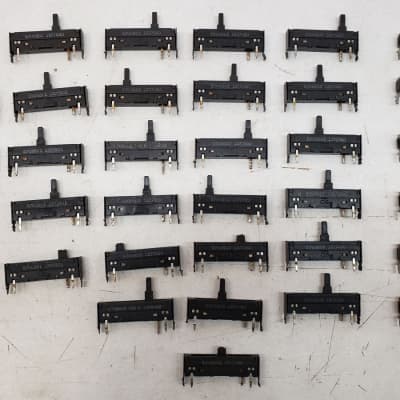 Used Set of 35 Original ARP Quadra Sliders for Refurbishing/Parts/Repair image 3