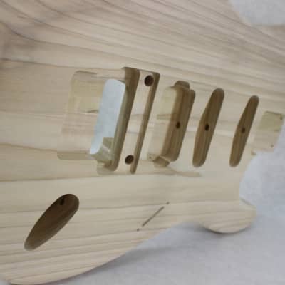 Unfinished Poplar HSS guitar body - fits Fender Strat Stratocaster neck Floyd Rose J930 image 5