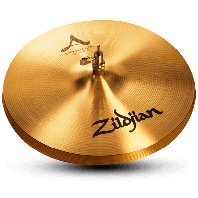 Zildjian A0150 14" A Series Quick Beat HiHats 1 Pair Drumset Cymbals with Traditional Finish image 2