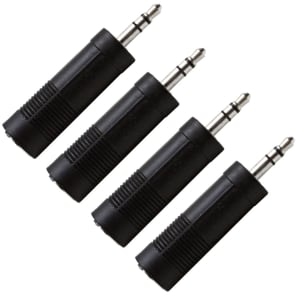 Seismic Audio SAPT121-4PACK 1/4" TRS Female  to 1/8" TRS Male Cable Adapters (4-Pack)