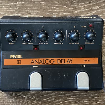 Pearl AD-33, Analog Delay, 2 CH, Made In Japan, 1980s, Vintage Guitar Effect for sale
