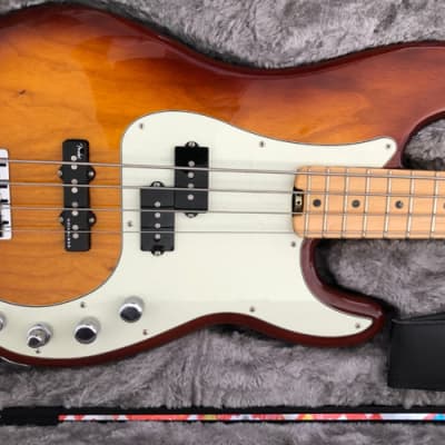Fender American Elite Precision Bass with Maple Fretboard 2016 - 2019 - Tobacco Sunburst for sale