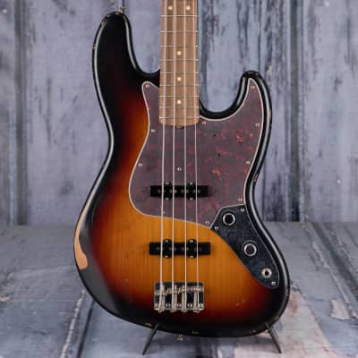 Fender 60th Anniversary Road Worn Jazz Bass, 3-Color Sunburst image 1