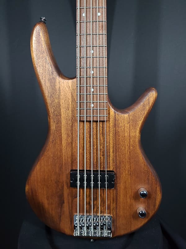 Ibanez Gio Series GSR105EX-MOL Mahogany Oil 5-String Bass | Reverb