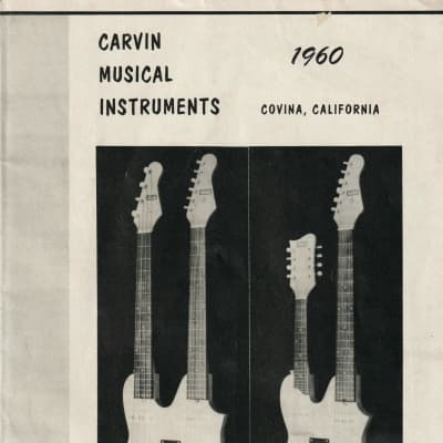 Carvin 1960s catalog, made in USA image 1