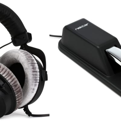 Beyerdynamic DT 770 Pro 250 ohm Closed-back Studio Mixing Headphones  Bundle with Nektar NP-2 Universal Sustain Pedal image 1