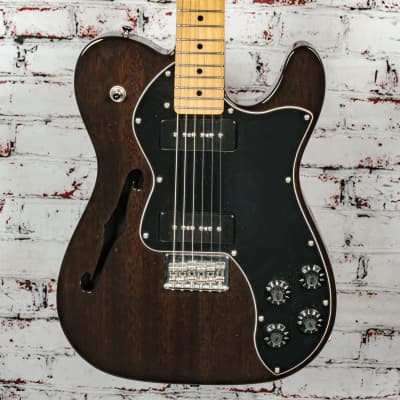 Fender - Modern Player Telecaster Thinline Deluxe - Semi-Hollow Body w/P90's, Brown - x3903 - USED