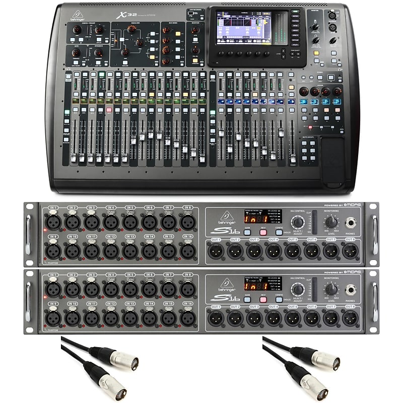 Behringer X32 Digital Mixer And Dual S16 Stage Box Bundle | Reverb