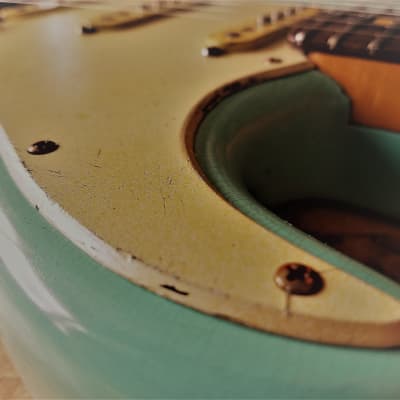 American Fender Stratocaster Relic Nitro Surf Green Custom ShopTexas Specials image 12