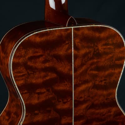 Santa Cruz OM-45 Renaissance Cedar and ‘The Tree’ Mahogany Custom with Japanese Awabi Pearl NEW image 16