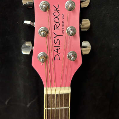 Daisy Rock Acoustic Single Cut - Pink image 12