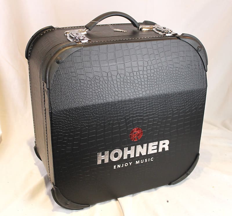 NEW Black Hohner 12X-DX Accordion Hard Case 15" X 15" X 8" fits Hohner Panther Compadre Corona image 1