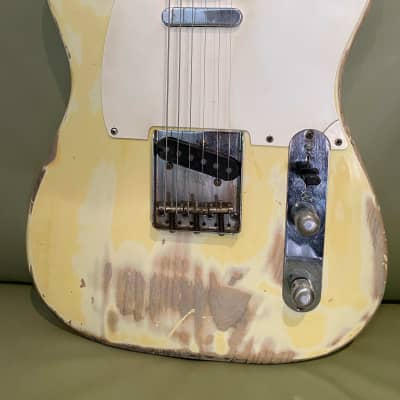 fender telecaster 1957 blond that had overpaint removed image 4