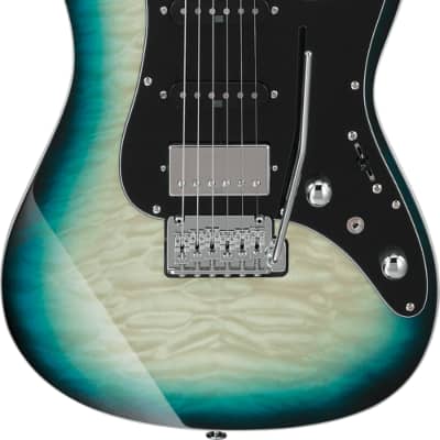 Gilmour Modern-T SH, Ocean Blue Gradient, Maple-FB, Quilted Maple 