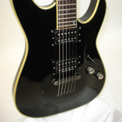Schecter C-1 Blackjack Electric Guitar - Black Gloss image 2