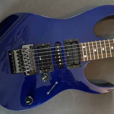 1997 Ibanez RG517 Blue Metal Flake / Sparkle RG570 | Reverb