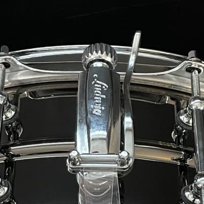 Ludwig Black Beauty 5X14 Snare Drum w/Tube Lugs, Smooth Shell, LB416T image 8