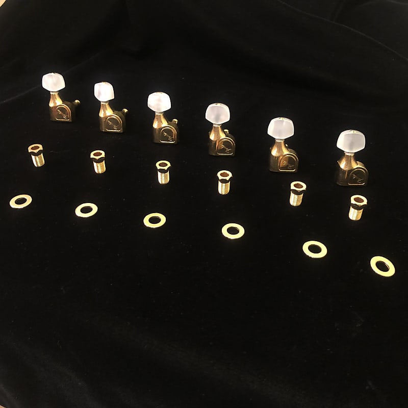 N.S.H Clear★Take Goldパーツ★ Fender Schaller Gold Elite Tuners XGE-1G Deluxe John Mayer