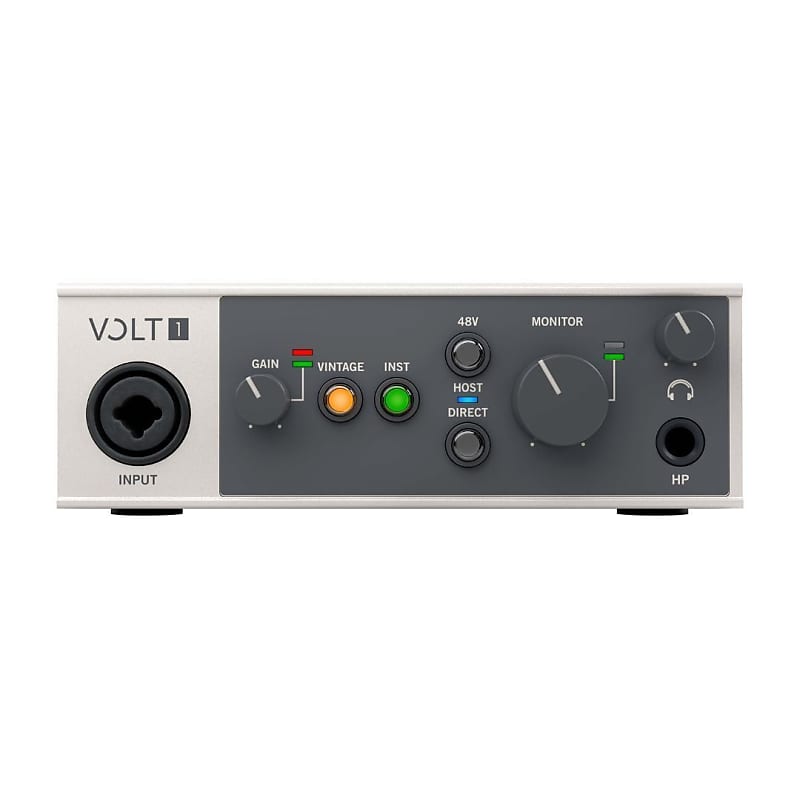 Universal Audio VOLT-1 USB Audio Interface with Curated Suite of Audio Software and Vintage Mic Preamp Mode for Singers, Guitarists, and Content Creators image 1