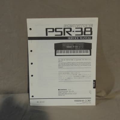 Yamaha Portatone PSR-38 Service Manual [Three Wave Music]