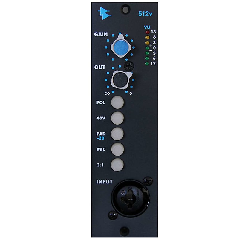 API 512V 500 Series Mic Preamp - Black imagen 1