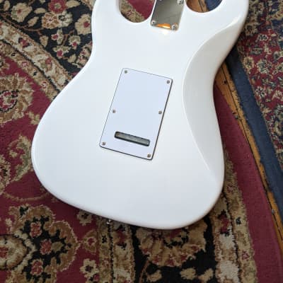 Collar City Guitars Baritone S-Style Electric Guitar White #024 image 9