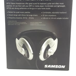 New In Box! Samson HP10 Stereo Headphones, Full Warranty $ image 3