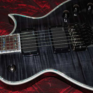 ESP LTD EC1000 FR Deluxe Electric Guitar See Thru Black EMG's Floyd Rose!! image 10