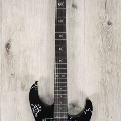 ESP LTD Kirk Hammett Signature Demonology Guitar, Ebony Fretboard, Black image 4