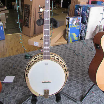 Washburn B120K 5-String Banjo Natural Distressed image 2