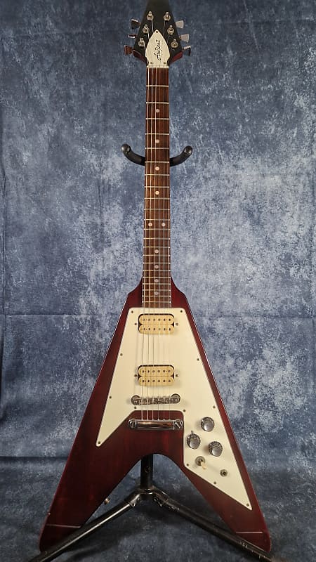 Aria Pro II Flying V FV-650 D Dimarzio 1980 - Red MIJ Japan