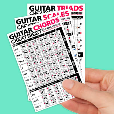Small Guitar Cheatsheet Bundle (3 Pack) image 2
